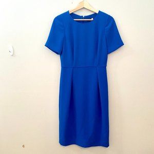 J. Crew cerulean blue sheath dress, 2T